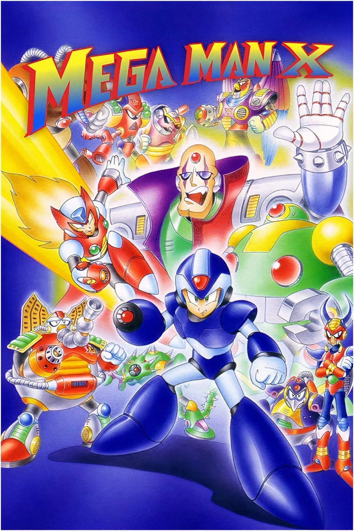 Boss Sigma trong game Mega Man X đang chuẩn bị tấn công người chơi