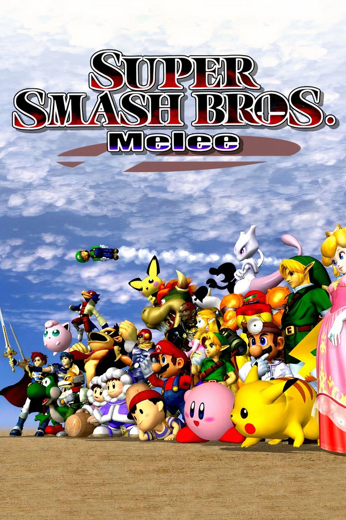 Các nhân vật đang chiến đấu trong Super Smash Bros. Melee