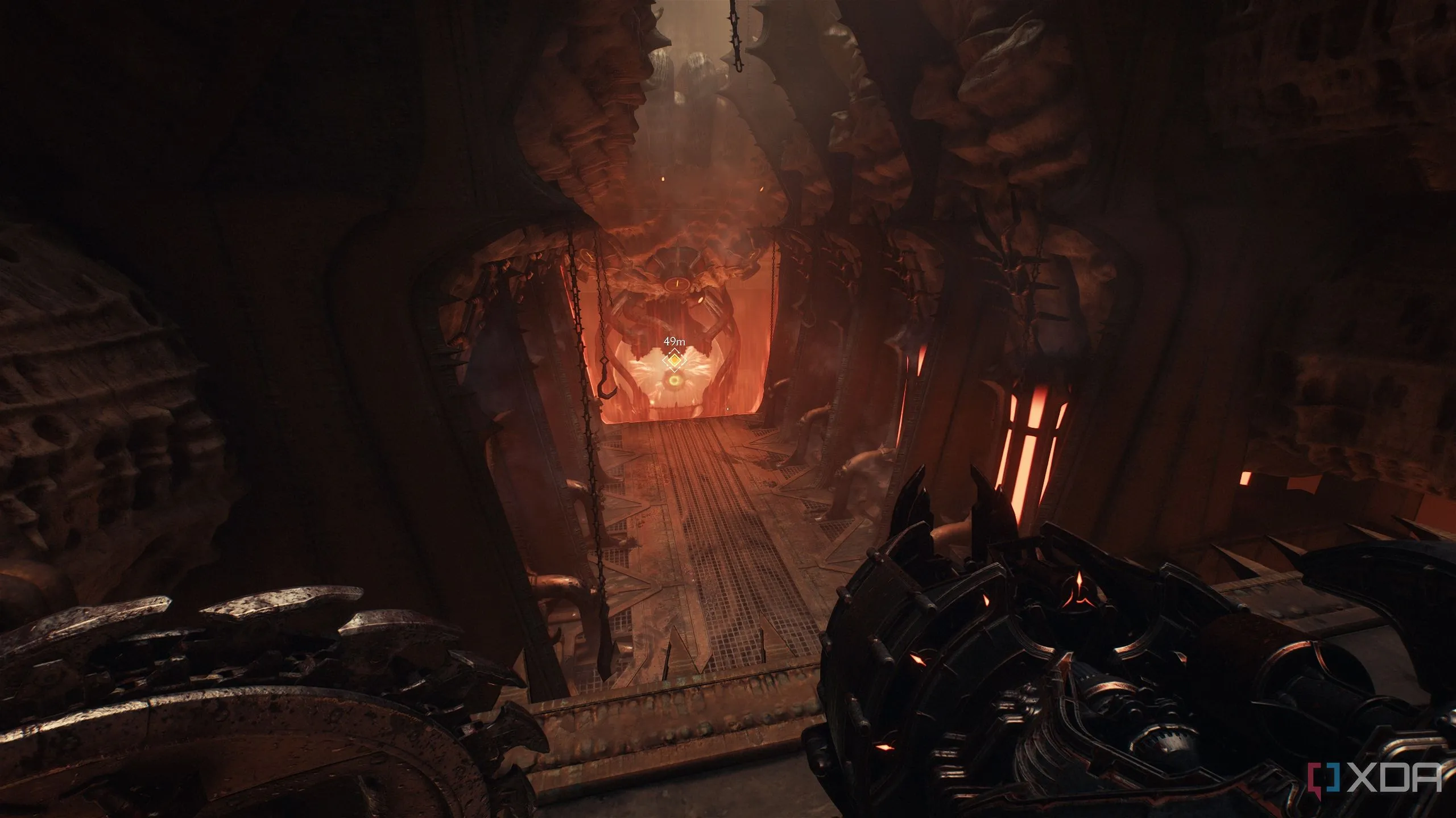 Các thỏi vàng và chồng vàng trong tàu chở địa ngục ở Doom The Dark Ages