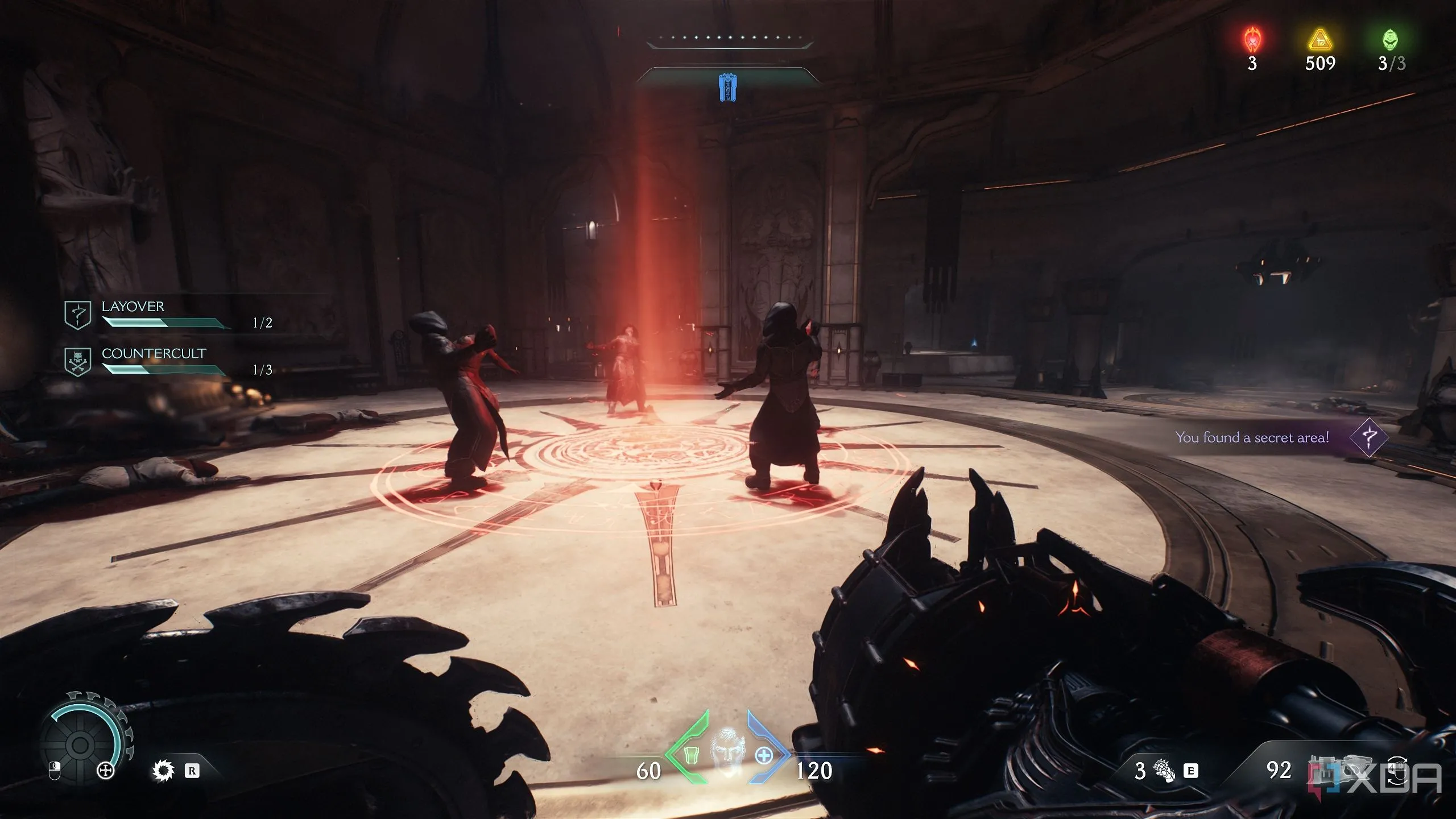 Các tín đồ quỷ đang cầu nguyện trong khu vực bí mật của Doom The Dark Ages