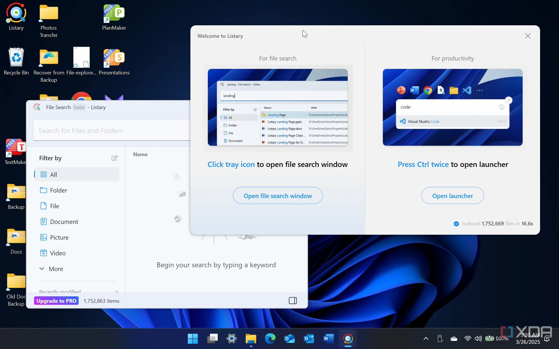 Các tính năng của Listary trên Windows 11