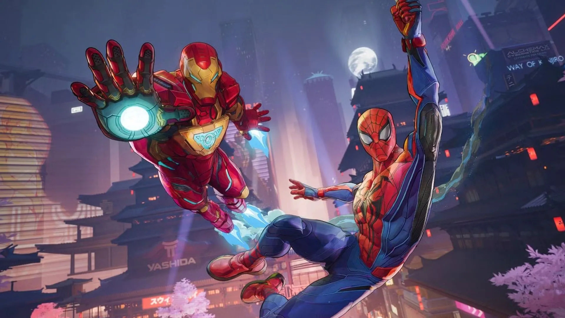 Các trang phục Iron Man và Spider-Man trong Marvel Rivals