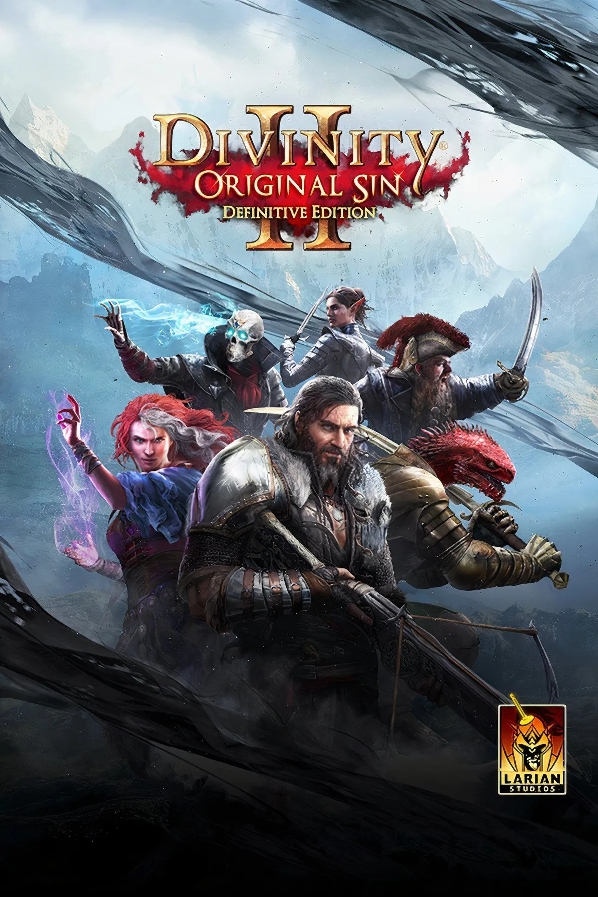 Cảnh chiến đấu chiến thuật theo lượt của đội hình bốn nhân vật trong game Divinity Original Sin II.