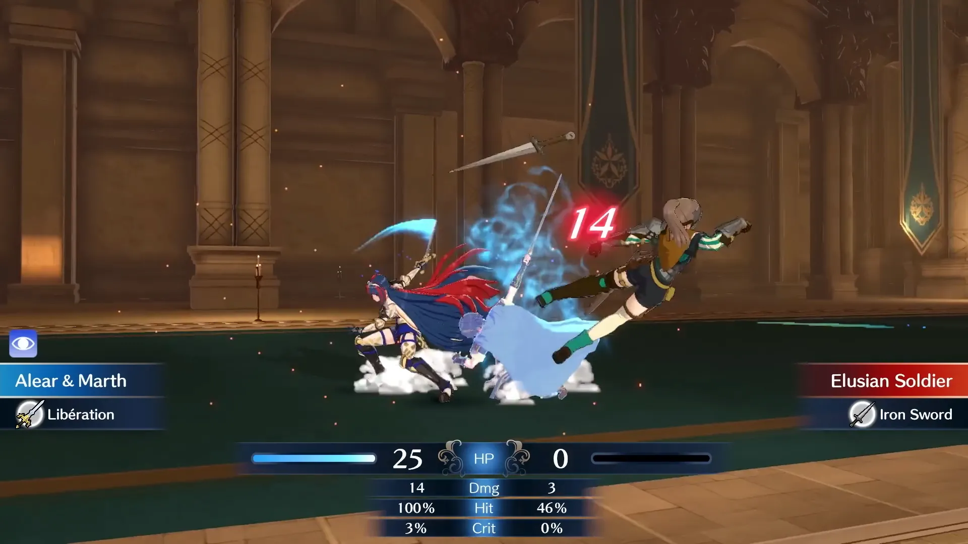 Cảnh chiến đấu kịch tính trong Fire Emblem Engage, minh họa hậu quả của tính năng chết vĩnh viễn (permadeath) đối với các nhân vật trong game nhập vai chiến thuật