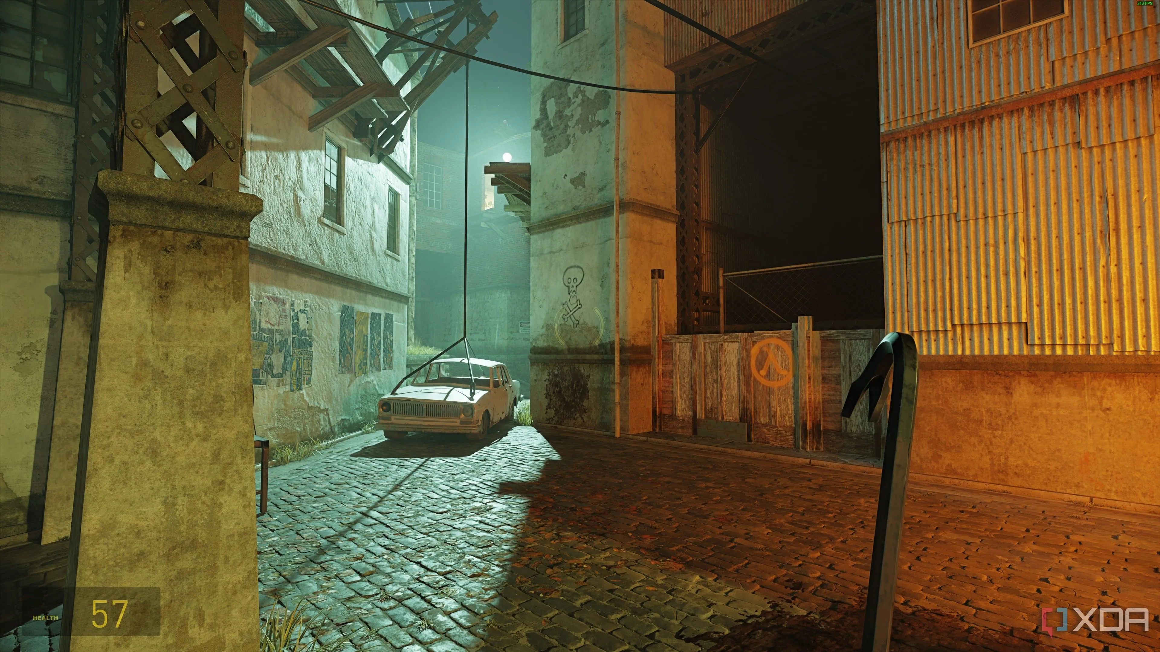 Cảnh chơi game Half-Life 2 RTX minh họa đồ họa công nghệ cao