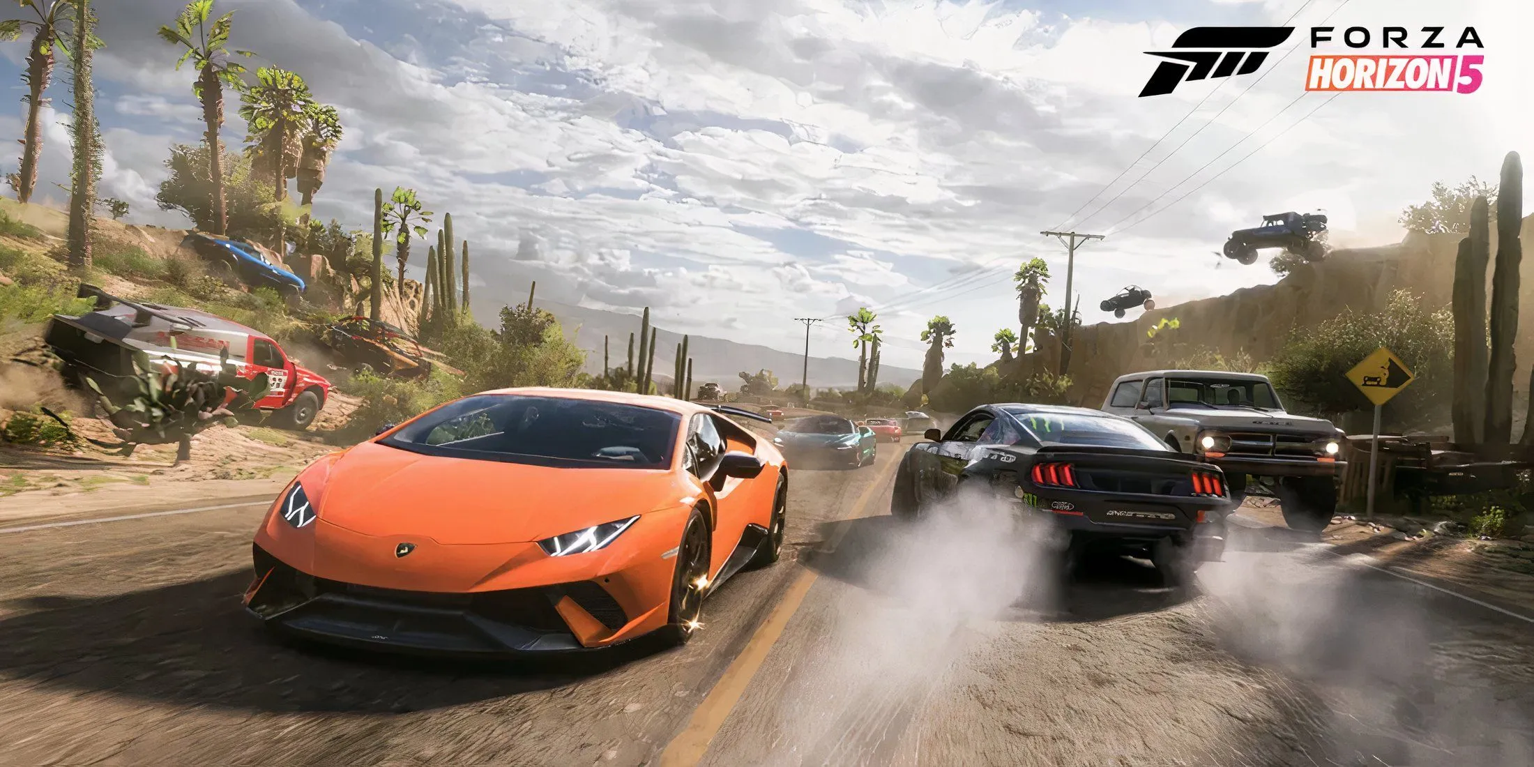Cảnh đua xe ngoạn mục trong Forza Horizon 5