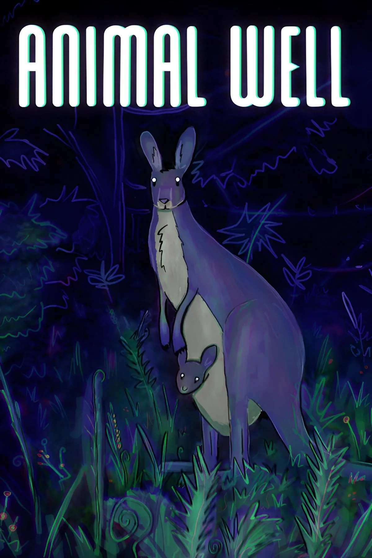 Cảnh gameplay độc đáo trong Animal Well với đồ họa pixel và không khí bí ẩn