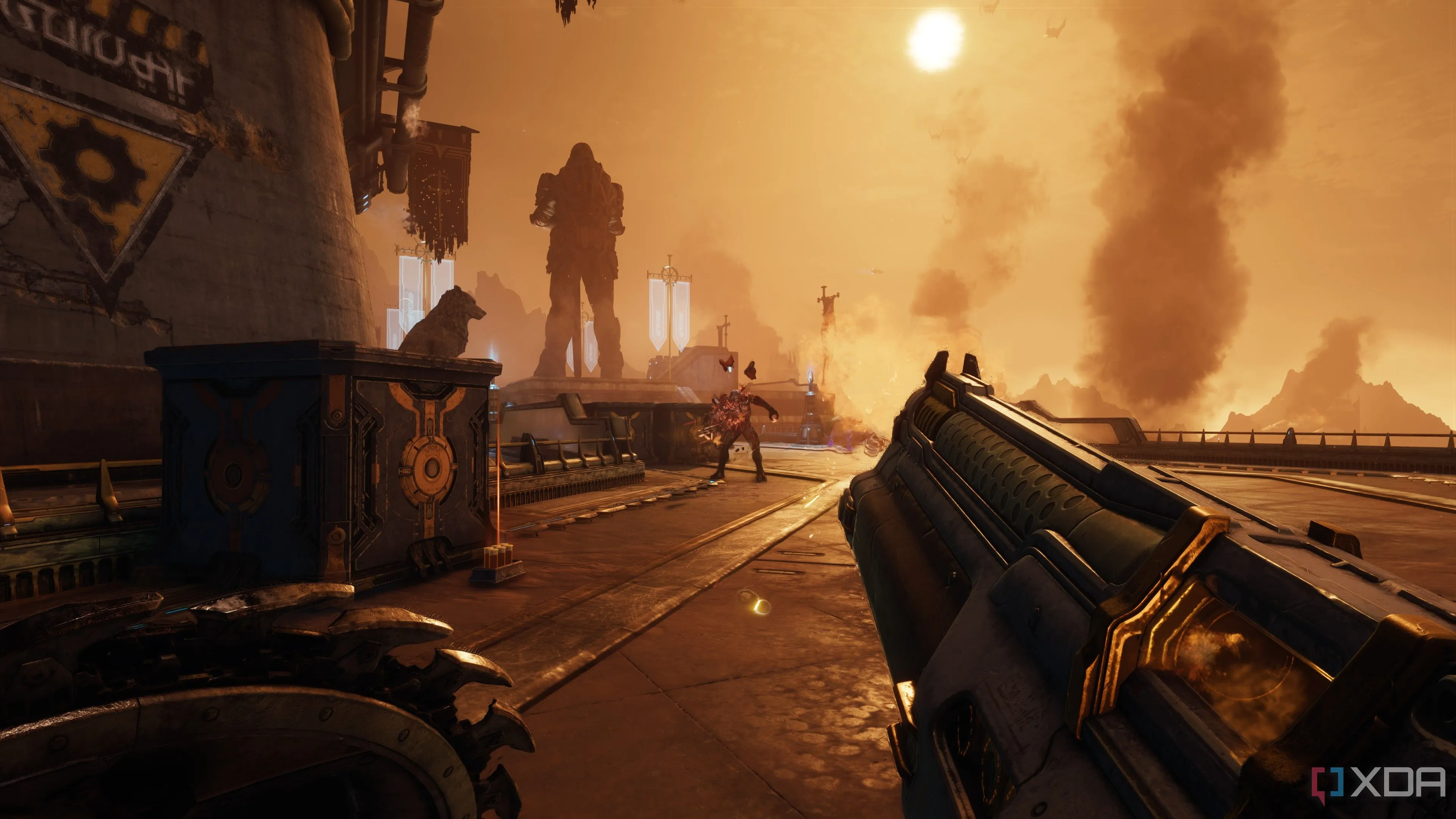 Cảnh gameplay từ Doom: The Dark Ages với đồ họa nâng cao