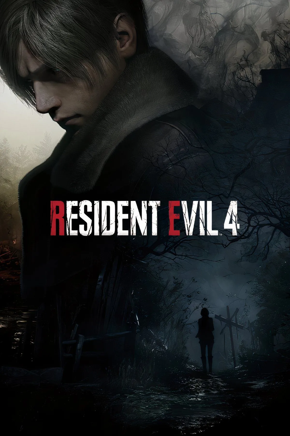 Cảnh Leon Kennedy đối mặt với kẻ thù trong Resident Evil 4 Remake, game kinh dị sinh tồn được đánh giá cao.