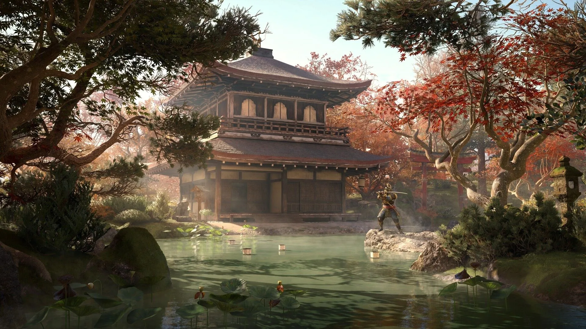 Cảnh quay chiến đấu của nữ Shinobi trong Assassin's Creed Shadows, nổi bật kỹ năng ám sát