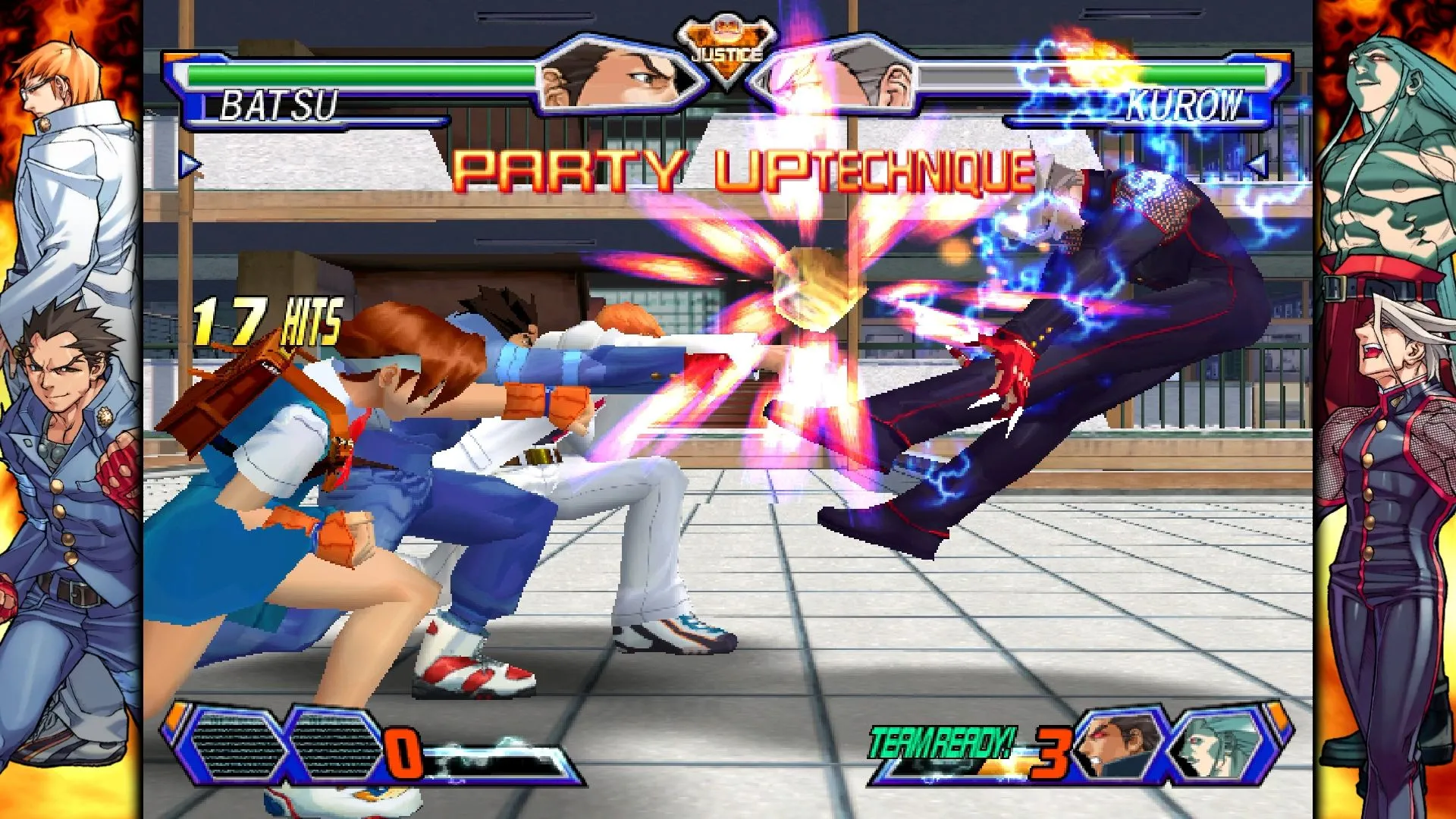 Capcom Fighting Collection 2 screenshots of Rival Schools. 