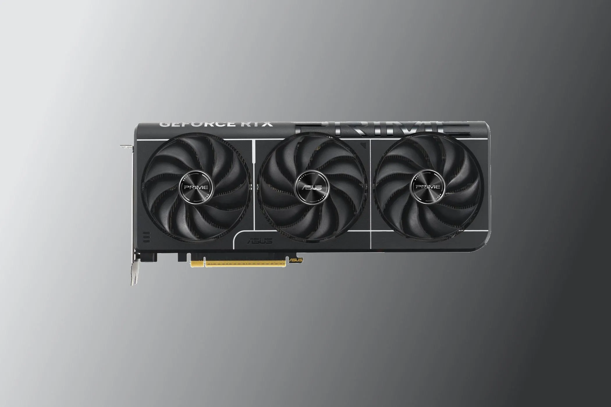 Card đồ họa Asus GeForce RTX 5070 Ti Prime với thiết kế đơn giản