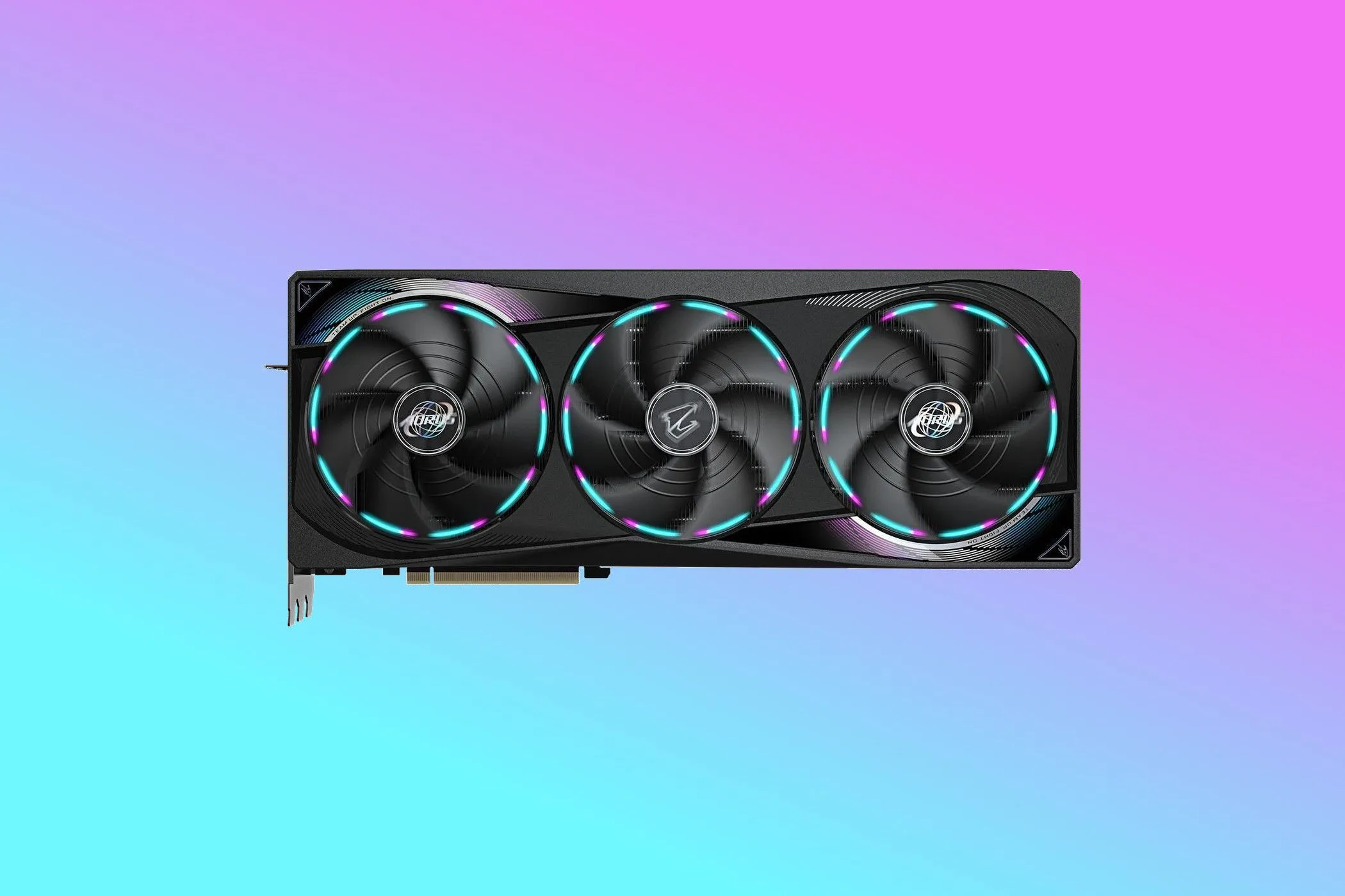 Card đồ họa Gigabyte Aorus GeForce RTX 5070 Ti Master với ba quạt tản nhiệt