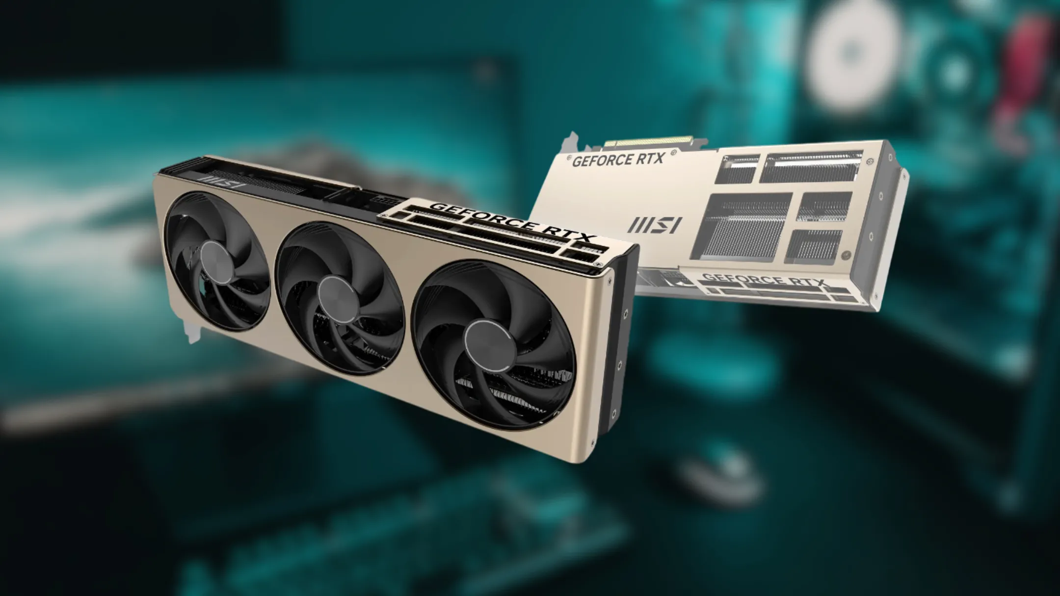 Chi tiết card đồ họa MSI GeForce RTX 5070 Ti với hệ thống tản nhiệt ba quạt