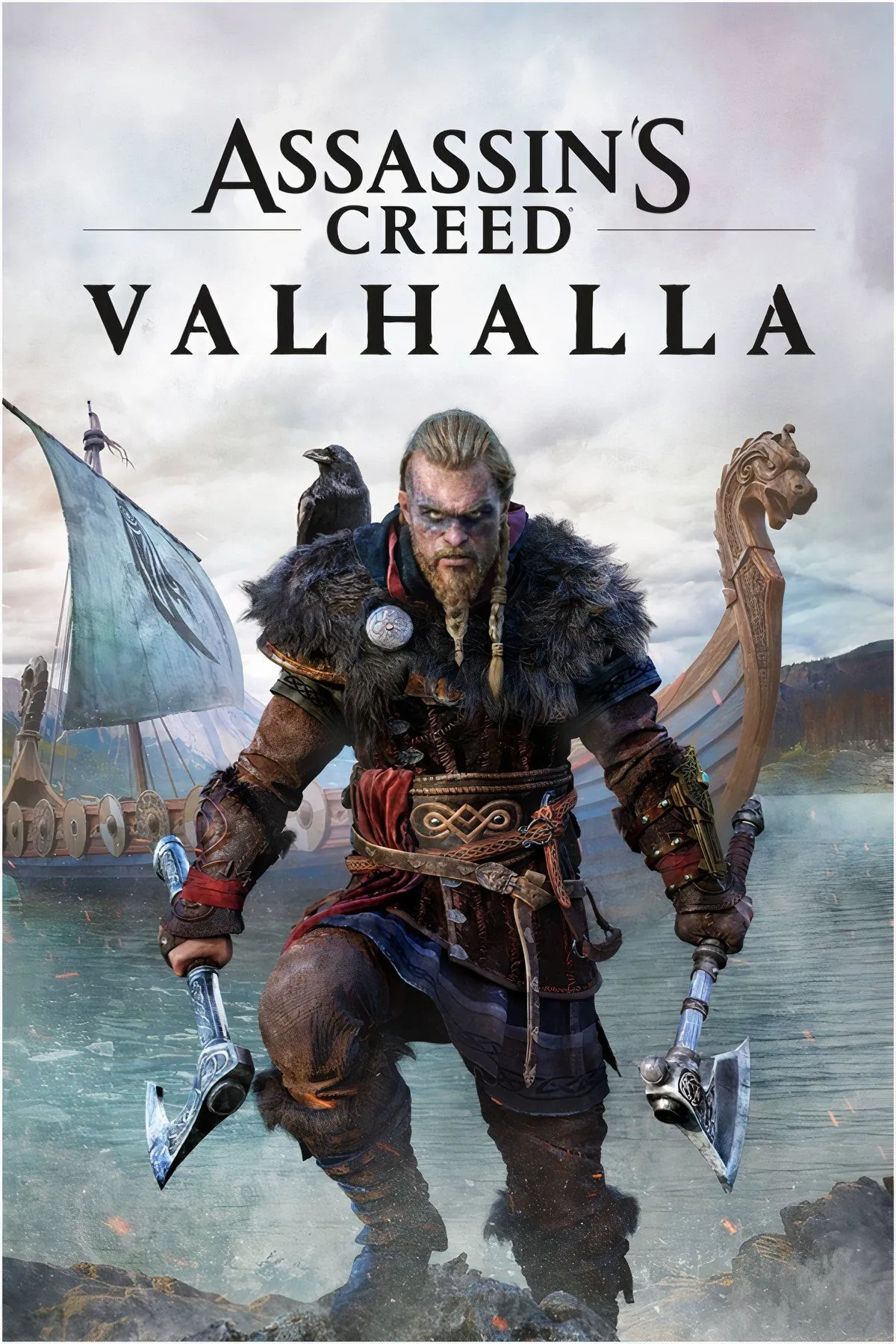 Chiến binh Viking Eivor trước bối cảnh tuyết trắng Na Uy trong Assassin's Creed Valhalla