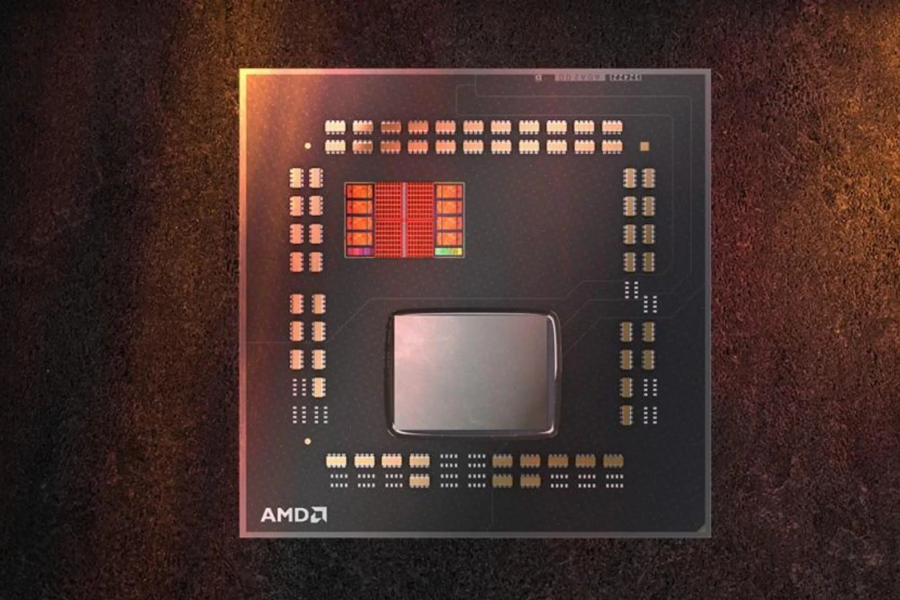 Chip vi xử lý AMD Ryzen 7 5800X3D cận cảnh, nổi bật với công nghệ 3D V-Cache cho hiệu suất CS2 ấn tượng