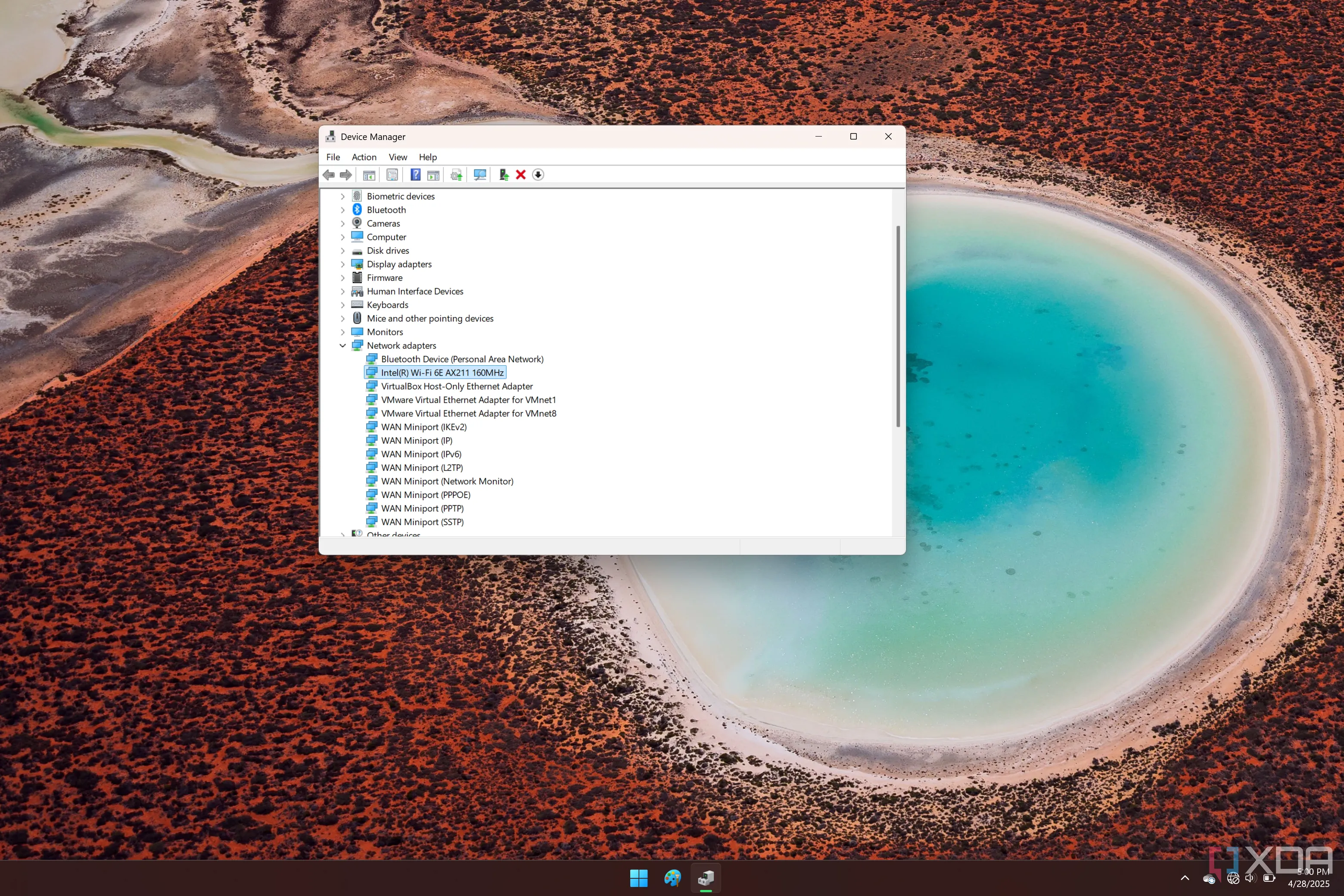 Chọn bộ điều hợp Wi-Fi trong Trình quản lý Thiết bị trên Windows 11
