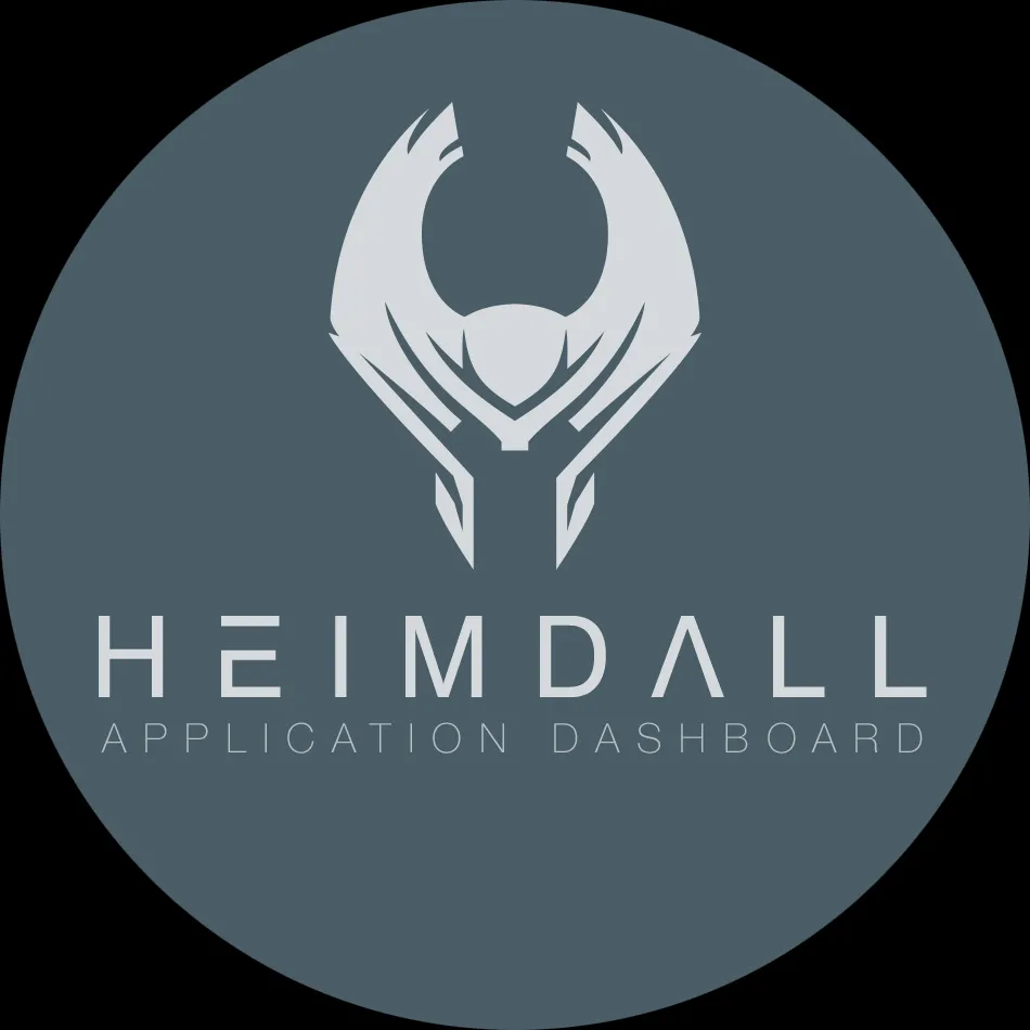 Dashboard Heimdall với các ô ứng dụng được tùy chỉnh