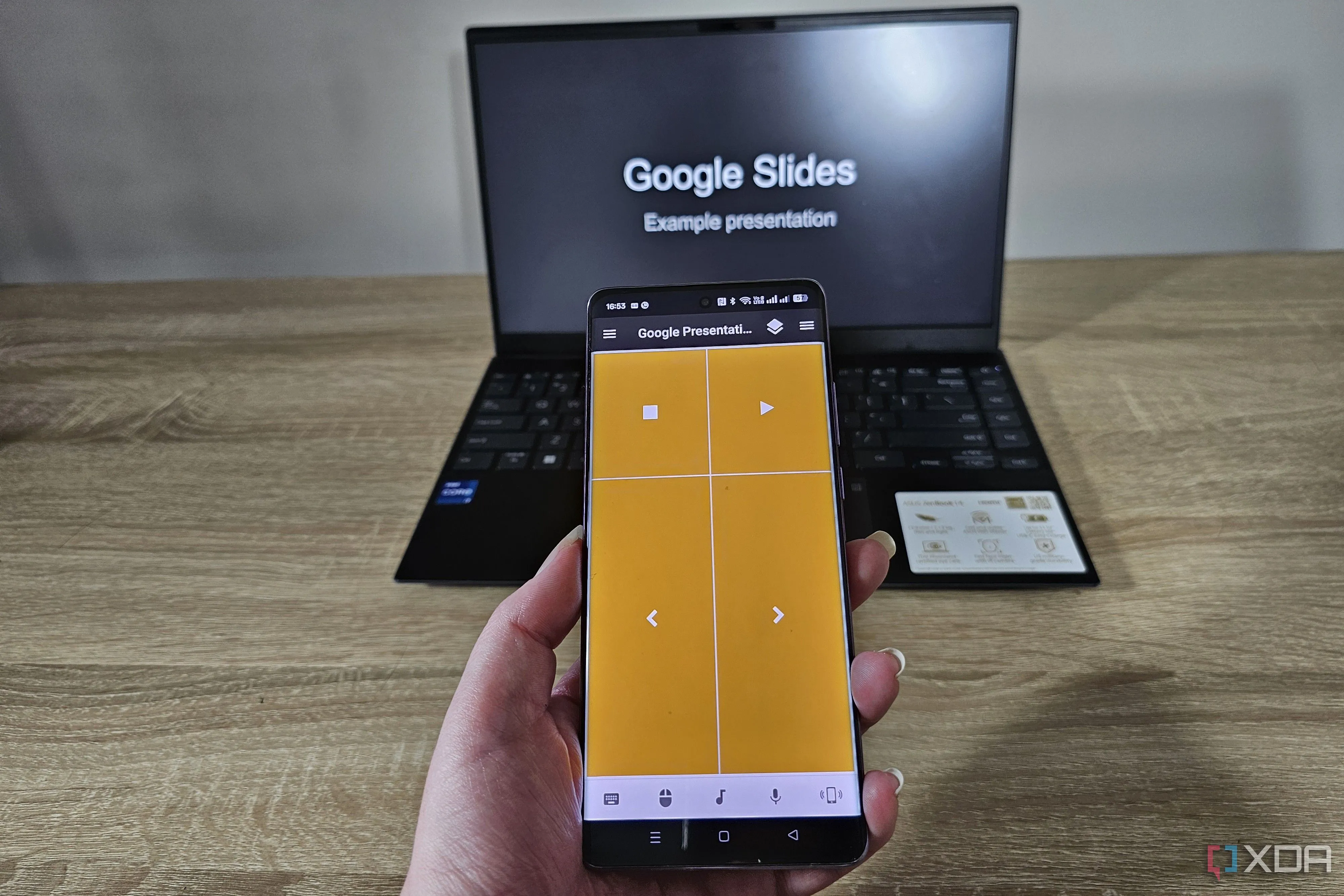 dieu khien google slides bang unified remote