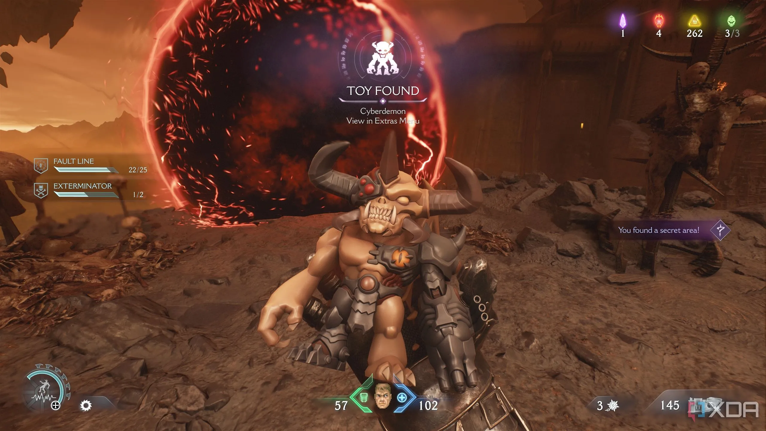 Đồ chơi Cyberdemon là một vật phẩm sưu tầm trong Doom The Dark Ages.
