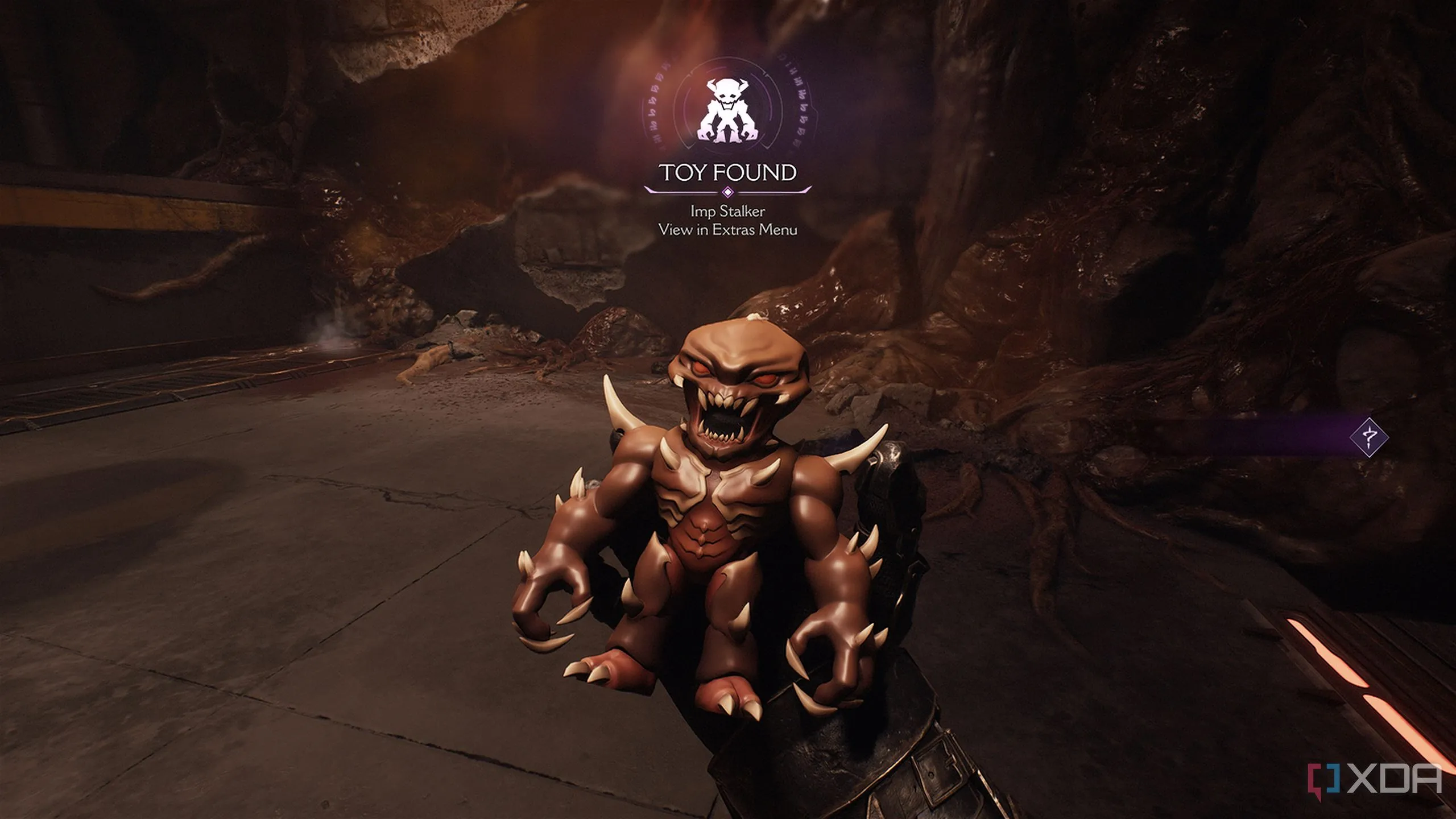 Đồ chơi Imp Stalker collectible để bổ sung vào bộ sưu tập trong Doom The Dark Ages Hebeth