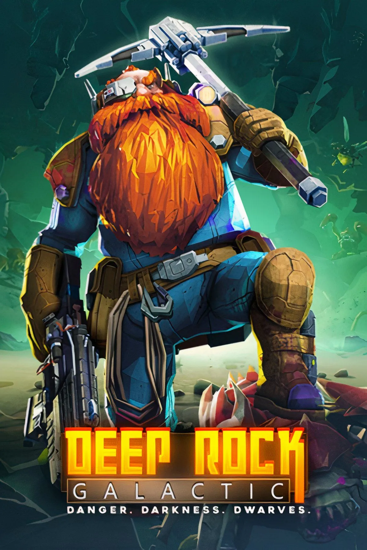 Đội lính lùn không gian trong Deep Rock Galactic chiến đấu chống lại quái vật ngoài hành tinh.