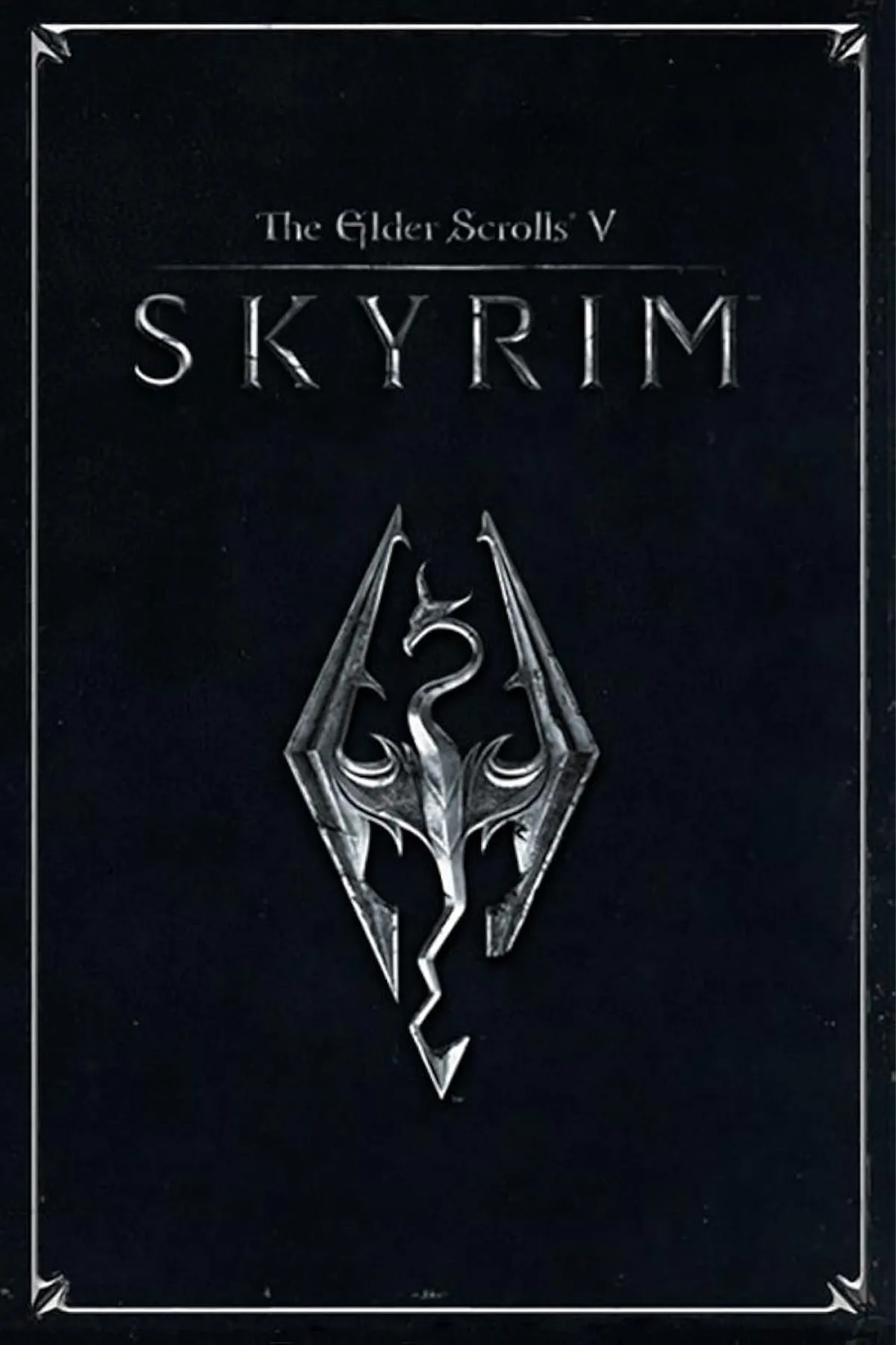 Dragonborn chiến đấu với rồng trong thế giới mở rộng lớn của Skyrim