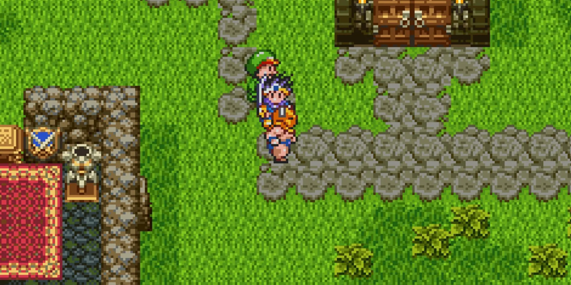 exploring a town in dragon quest 3