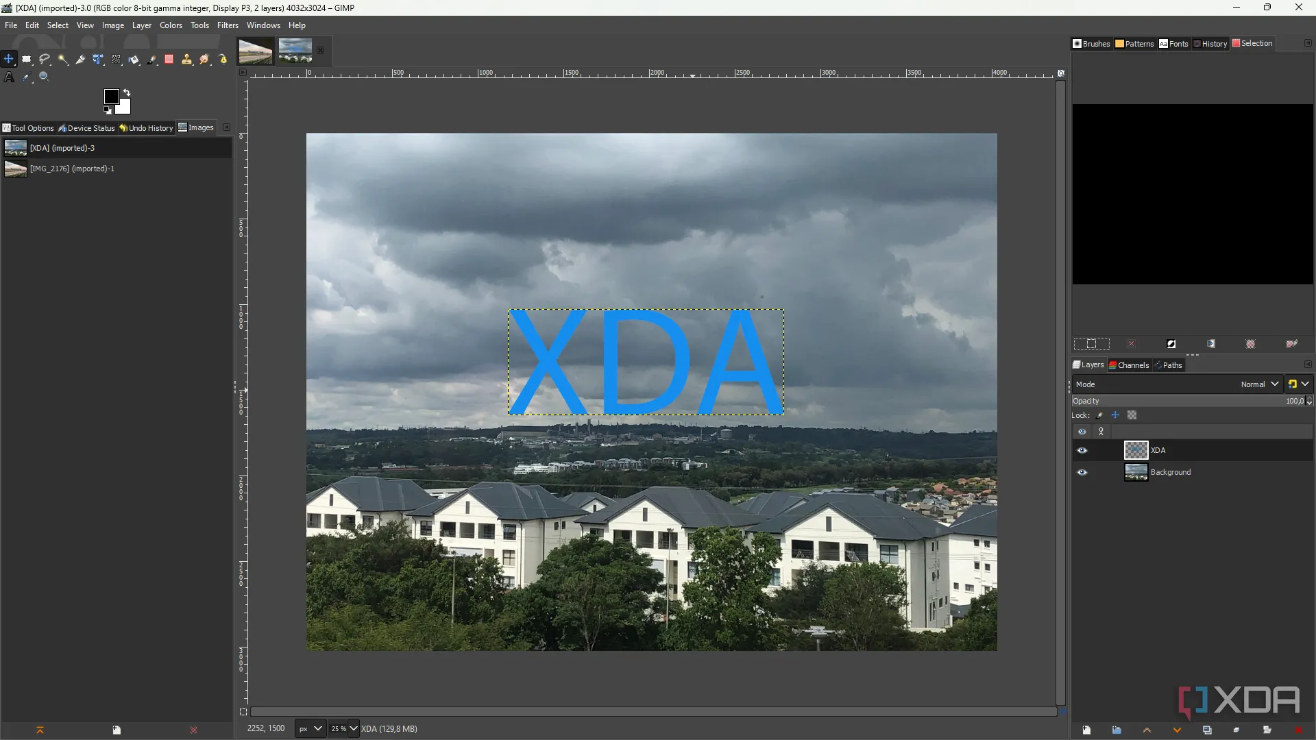 Gặp lỗi tương thích khi mở tệp PSD trong GIMP 2, minh họa vấn đề với phần mềm mã nguồn mở