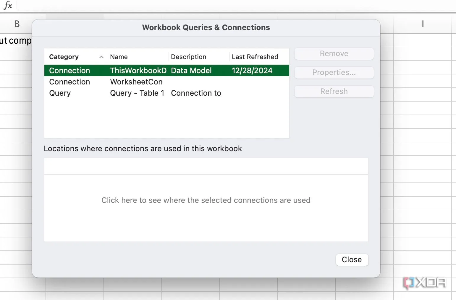 Giao diện Excel hiển thị cách xóa các liên kết ngoài trong Workbook, nhằm cải thiện hiệu suất và tránh độ trễ.