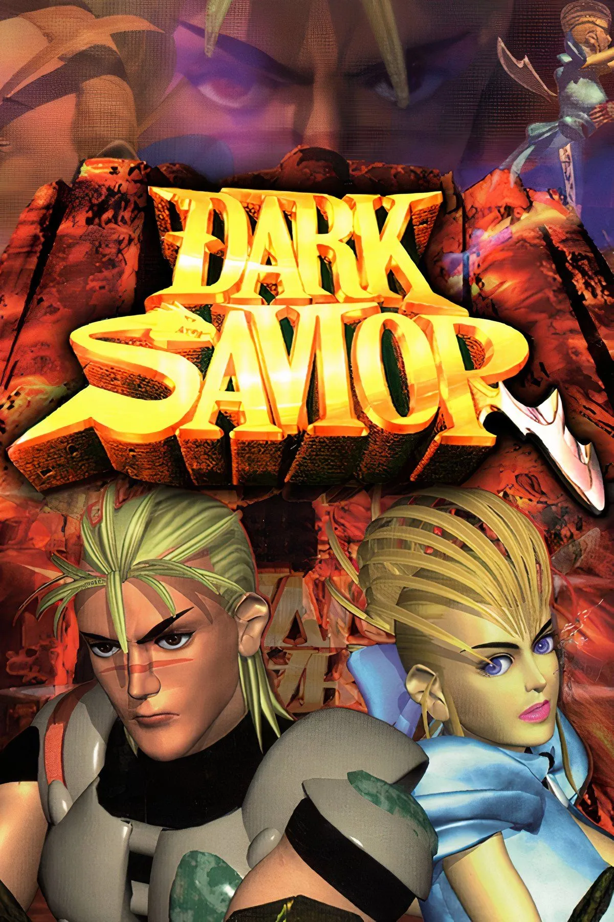 Giao diện game hành động phiêu lưu Dark Savior với nhân vật chính trong môi trường 3D
