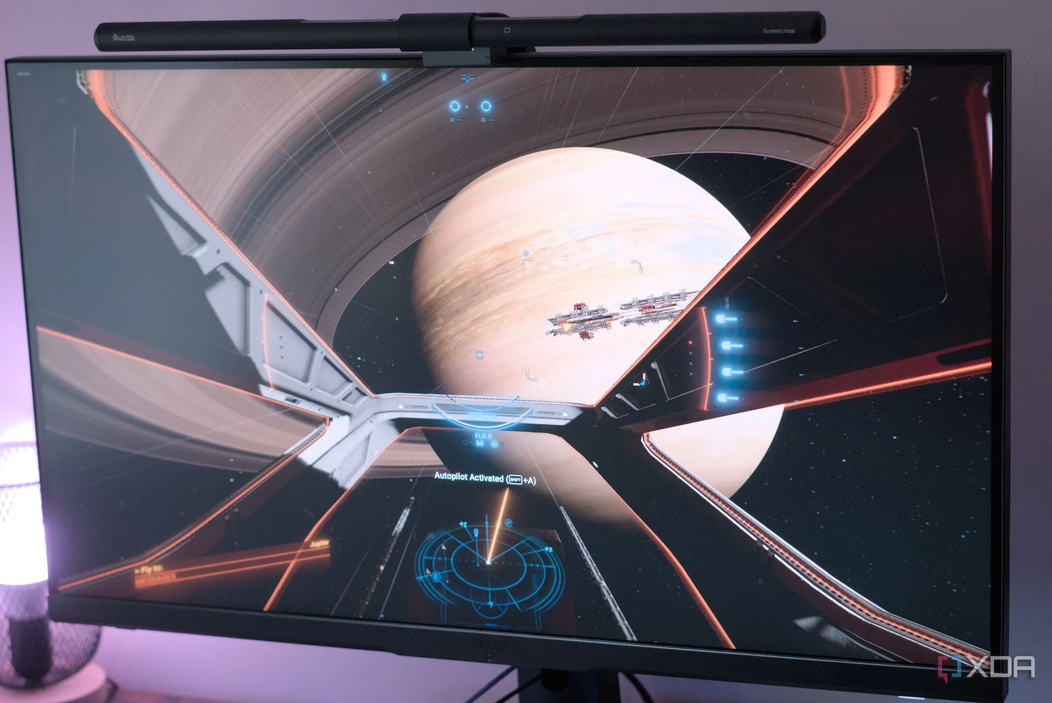 Giao diện game X4: Foundations trên màn hình MSI Optix MPG321UR-QD, thể hiện hiệu quả của công nghệ Upscaling.