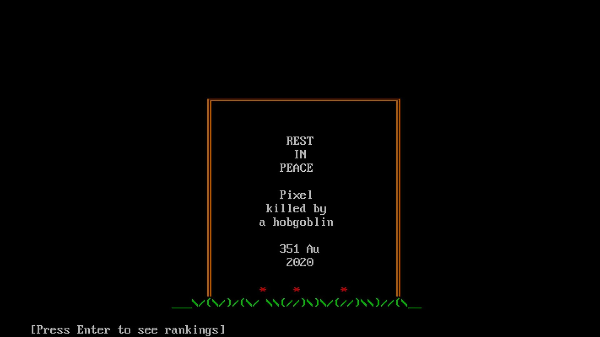 Giao diện khám phá hầm ngục ngẫu nhiên trong game Rogue