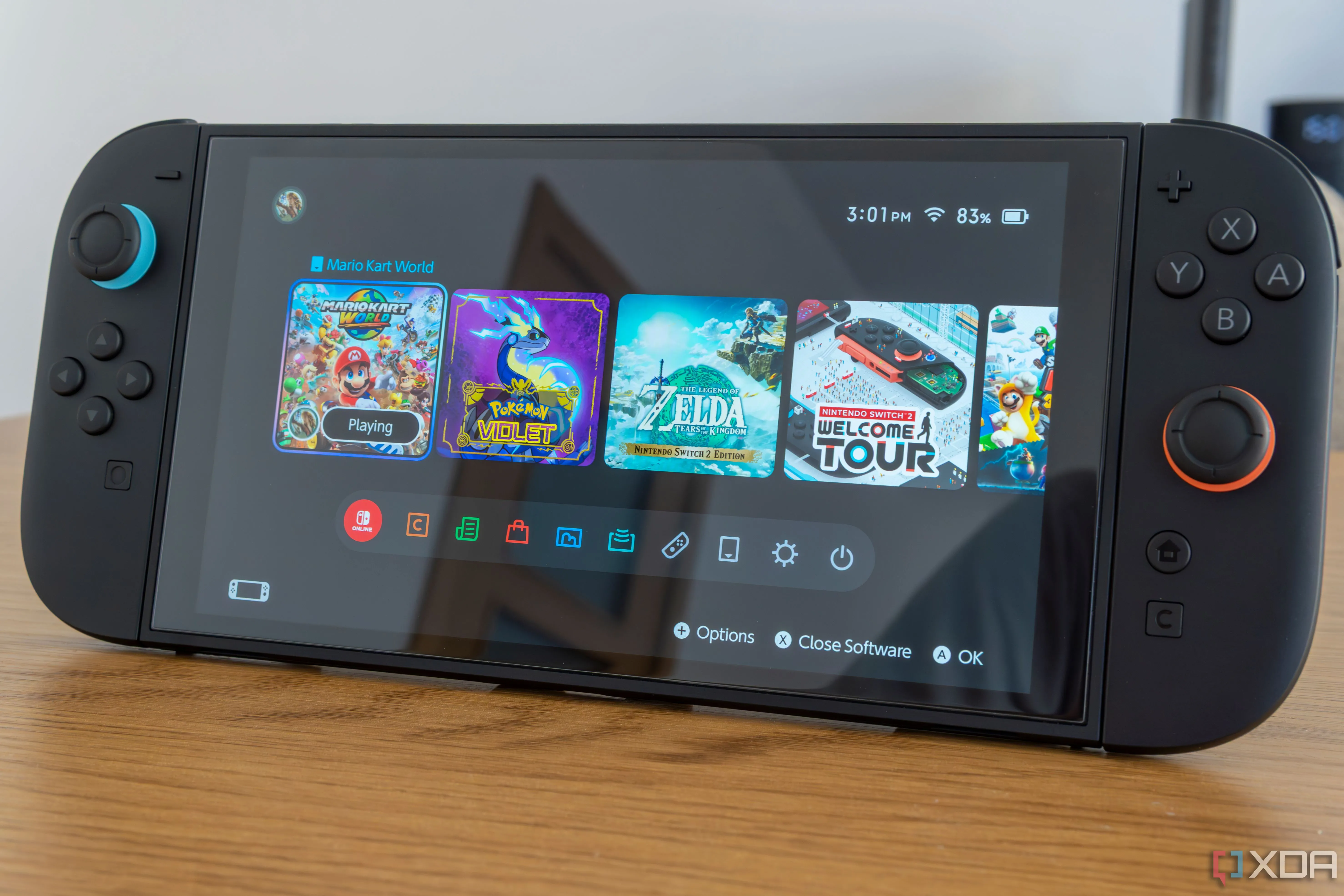 Giao diện màn hình chính của Nintendo Switch 2, thể hiện sự phát triển và thay đổi trong cộng đồng speedrun