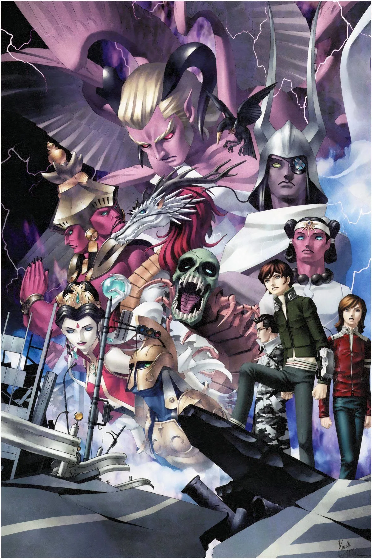 Giao diện menu được dịch sang tiếng Anh của Shin Megami Tensei trên GBA, thể hiện tính hoàn chỉnh của bản patch.