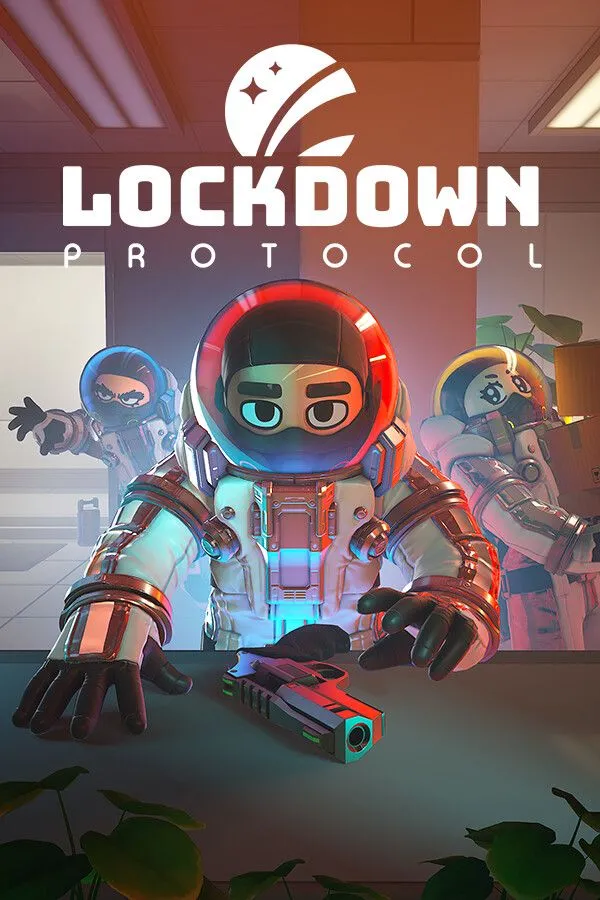 Giao diện trò chơi Lockdown Protocol với góc nhìn thứ nhất trên một con tàu không gian