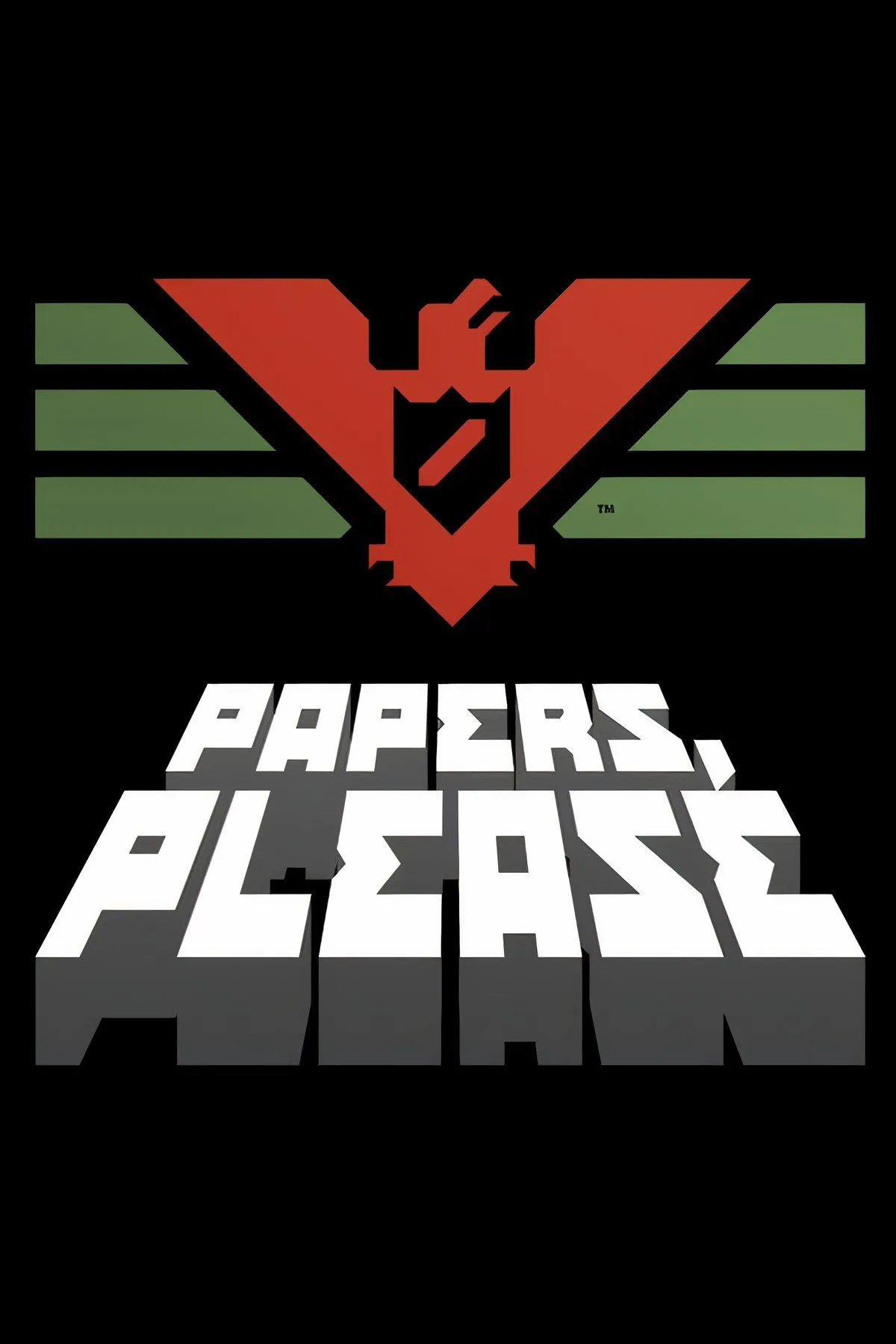 Giao diện trò chơi Papers, Please hiển thị giấy tờ và con dấu kiểm tra biên giới