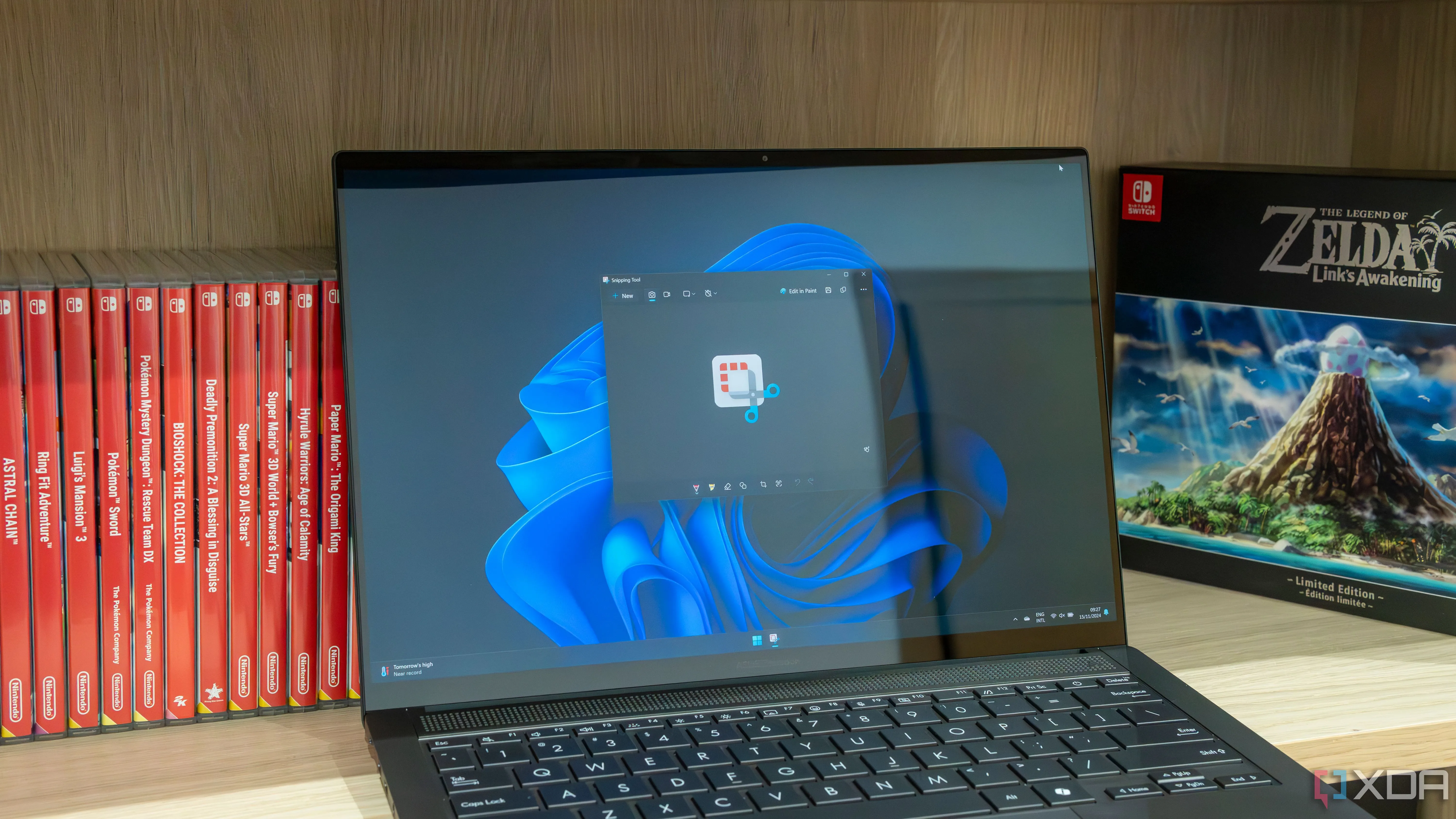 Giao diện ứng dụng Snipping Tool trên máy tính Windows 11 với biểu tượng công cụ đang mở