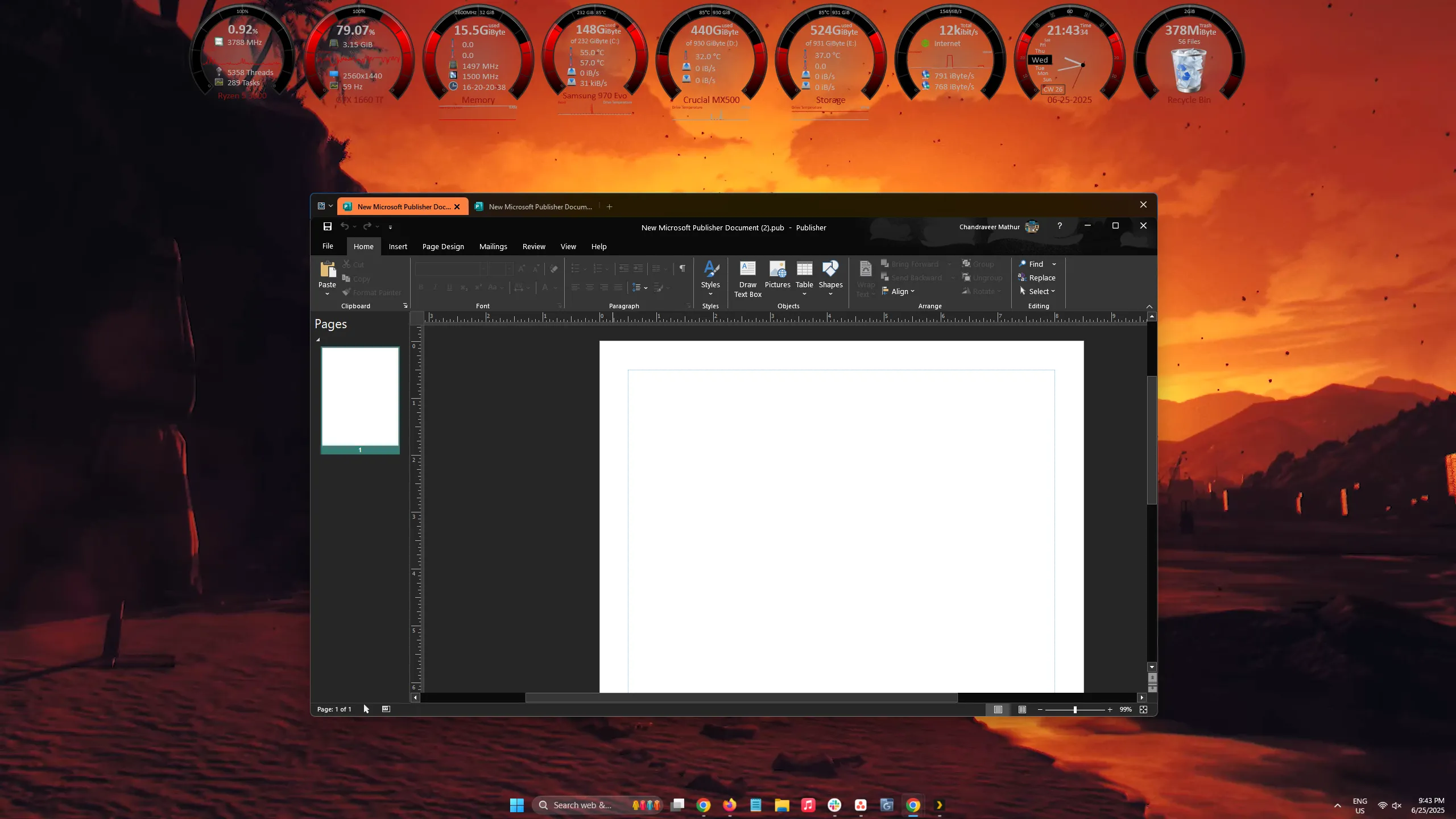 Giao diện Windows 11 hiển thị Groupy, Wallpaper Engine, Rainmeter và TranslucentTB đang hoạt động, thể hiện sự tùy biến tối đa