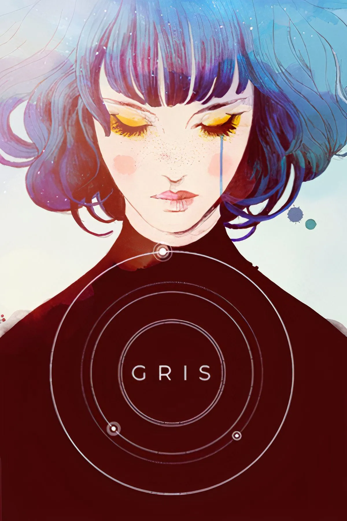 Gris với phong cách đồ họa lấy cảm hứng từ màu nước, biểu cảm cảm xúc