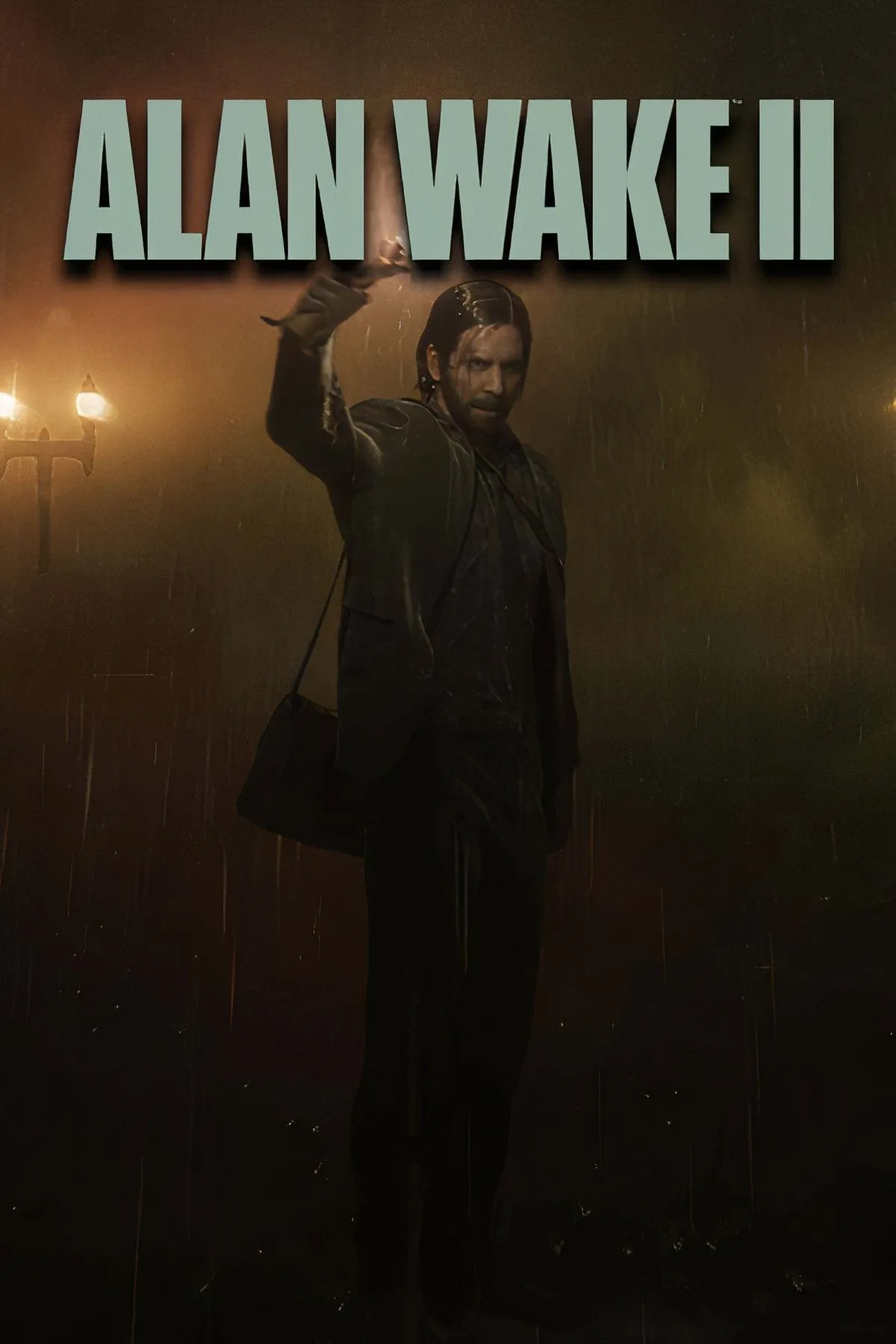 Hình ảnh bìa game Alan Wake 2 với nhân vật chính và không khí kinh dị tâm lý đặc trưng