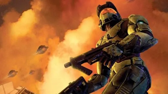 Hình ảnh chủ đạo của Master Chief trong Halo 2, biểu tượng của chế độ multiplayer đột phá