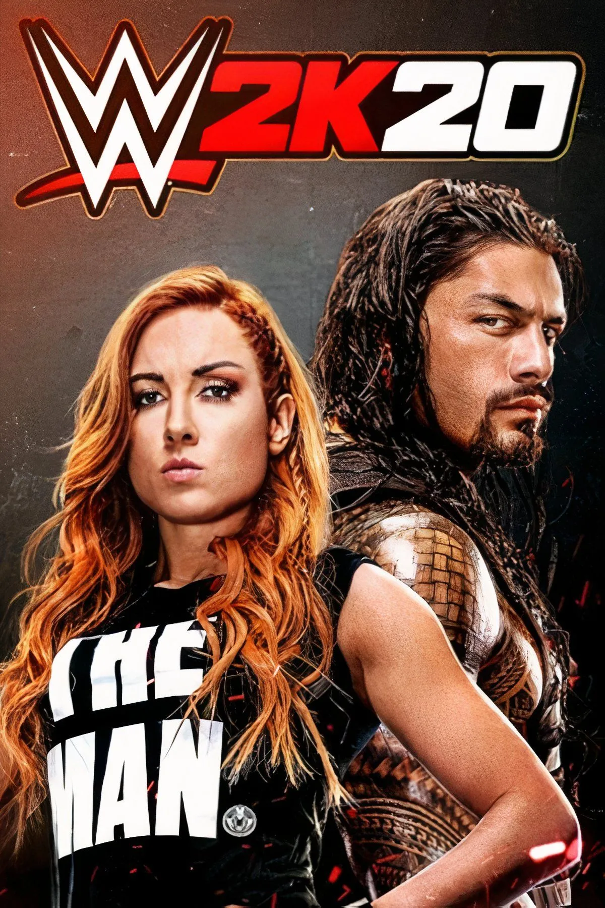 Hình ảnh game WWE 2K20 với các đô vật nữ, minh họa chế độ Women's Evolution Showcase trong một phiên bản game đầy lỗi.