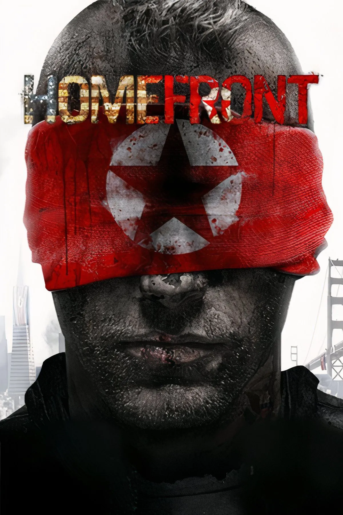 Hình ảnh gameplay game bắn súng Homefront với binh lính chiến đấu trong đô thị bị chiếm đóng