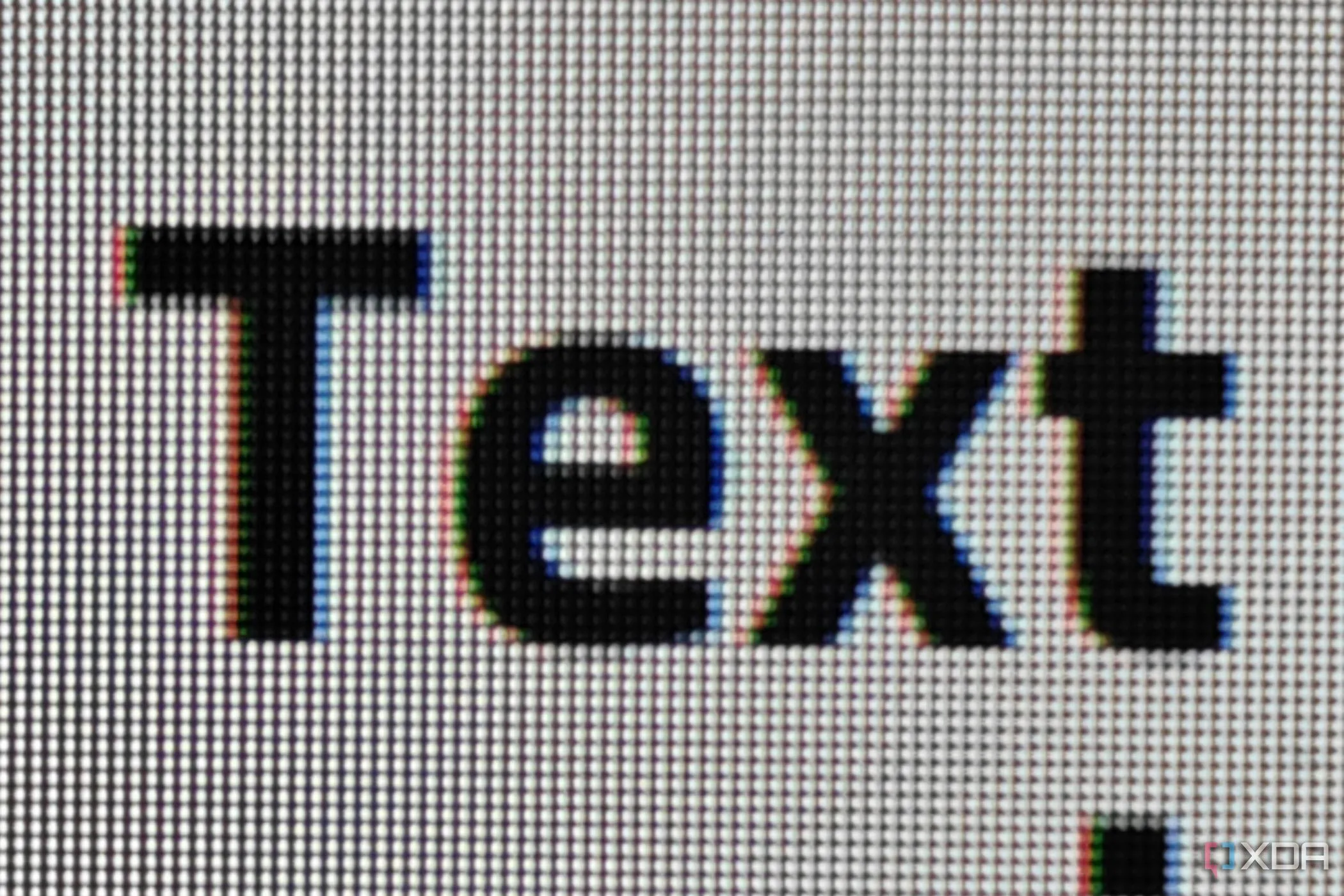 Hình ảnh minh họa hiện tượng viền chữ (text fringing) trên màn hình OLED thế hệ cũ, vấn đề đã được cải thiện đáng kể trên các panel mới.