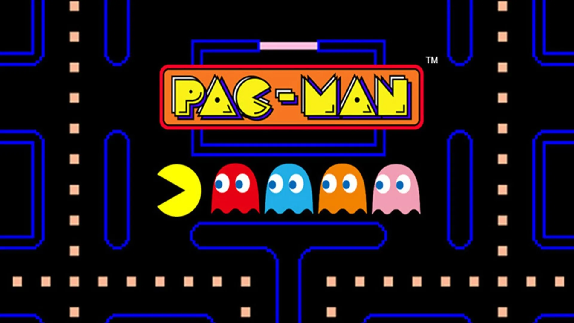 Hình ảnh quảng bá cổ điển của Pac-Man, biểu tượng game arcade thập niên 80.