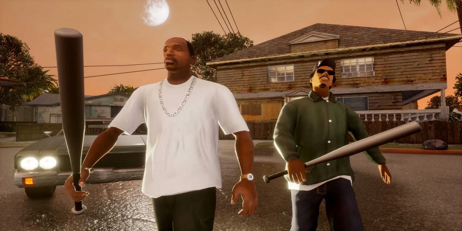 Hình ảnh quảng bá của Grand Theft Auto: The Trilogy - The Definitive Edition, bao gồm San Andreas