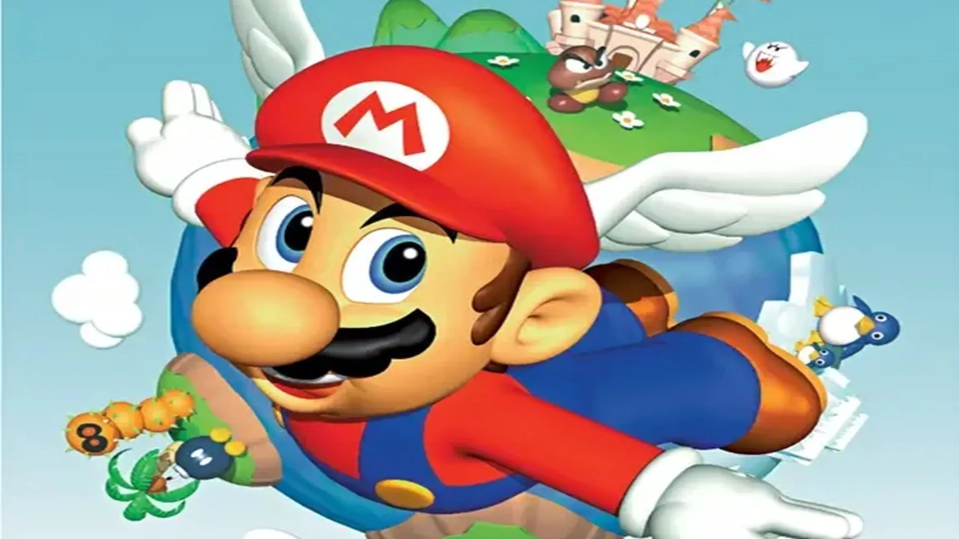 Hình ảnh quảng cáo game Super Mario 64 trên Nintendo 64, minh họa cho tinh thần cộng đồng speedrunning sôi động của các game kinh điển, bao gồm cả Captain Claw.