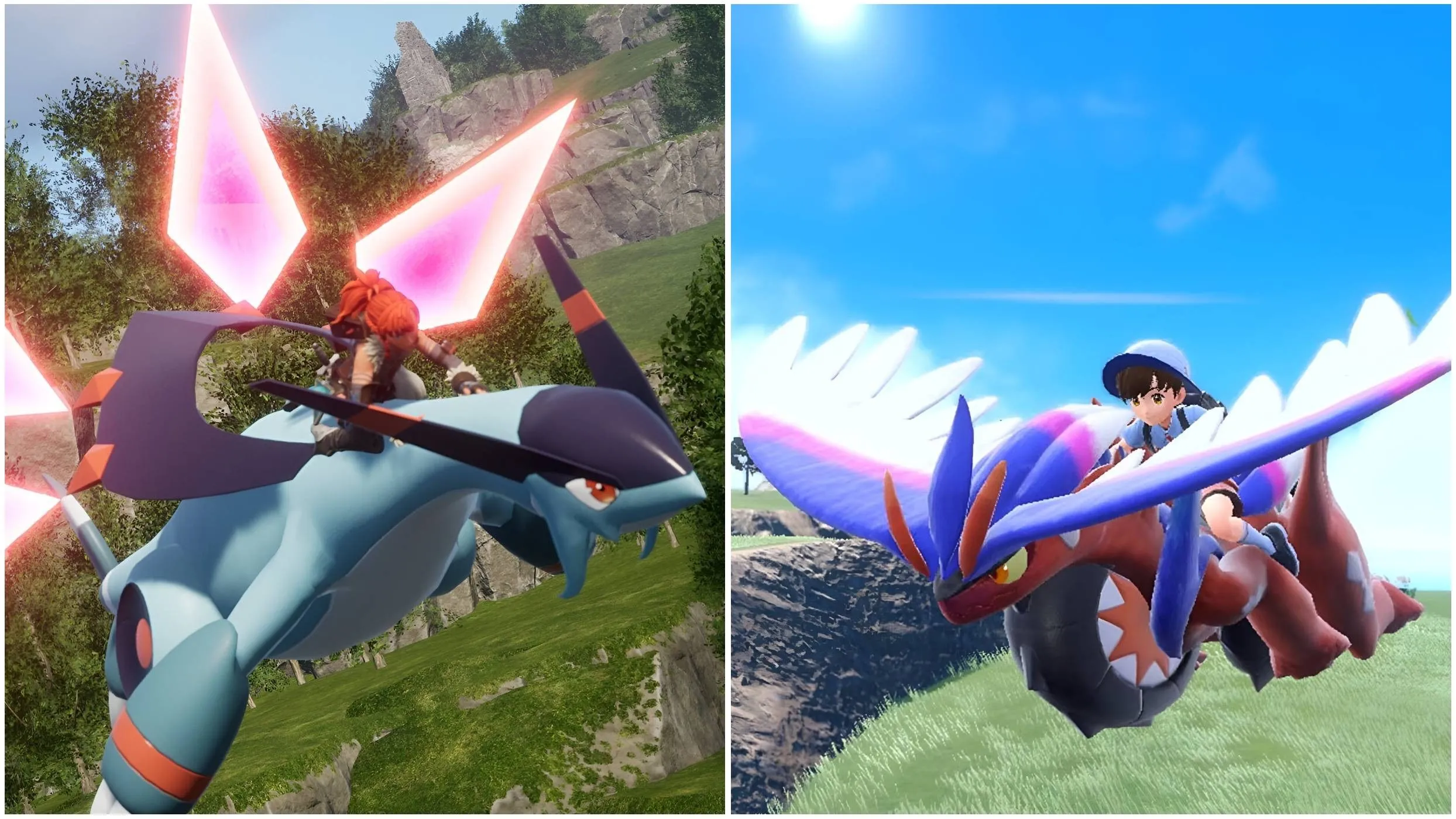 Hình ảnh so sánh giữa tựa game Palworld và Pokémon, thể hiện sự phát triển và kỳ vọng của người hâm mộ vào các sản phẩm game của Nintendo
