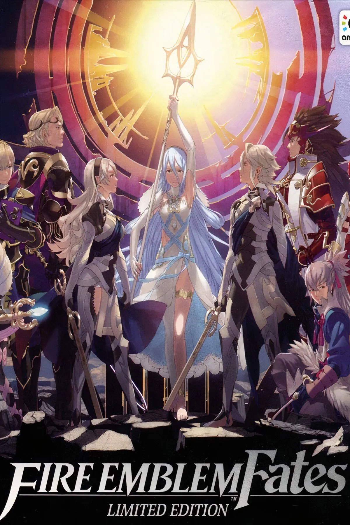 Hình ảnh tổng hợp các nhân vật và bối cảnh đậm chất Nhật Bản trong game Fire Emblem Fates, một tựa game chiến thuật RPG với âm nhạc xuất sắc.